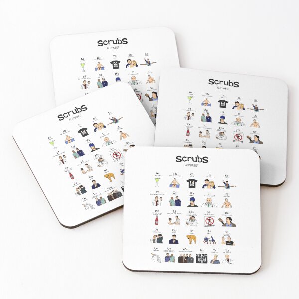 Item preview, Printable Wall Art Scrubs Alphabet Digital Poster Digital Download A3 11x17 inches Zach braff jd and Turk Donald faison designed and sold by BanderHarlan.