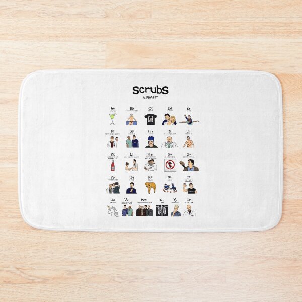 Item preview, Printable Wall Art Scrubs Alphabet Digital Poster Digital Download A3 11x17 inches Zach braff jd and Turk Donald faison designed and sold by BanderHarlan.