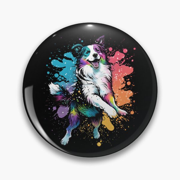 Item preview, Colorful Kawaii Dancing Border Collie designed and sold by Leonardo Palumbo.