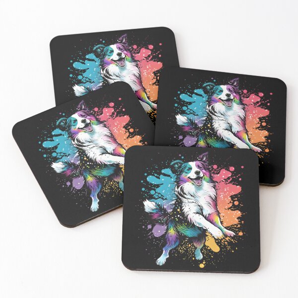 Item preview, Colorful Kawaii Dancing Border Collie designed and sold by Leonardo Palumbo.