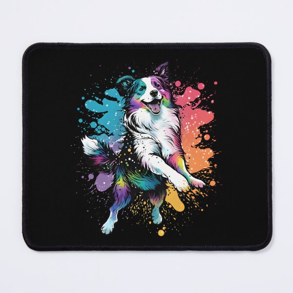 Item preview, Colorful Kawaii Dancing Border Collie designed and sold by Leonardo Palumbo.