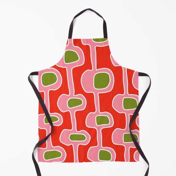 Item preview, Colorful Mid Century Modern Pattern in Red, Pink and Green designed and sold by Deutschic.