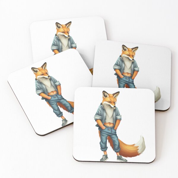 Item preview, Hipster Fox V6 designed and sold by HipsterAnimals.