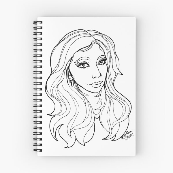 Item preview, Portrait of Kirstin, line art designed and sold by McKathlin.