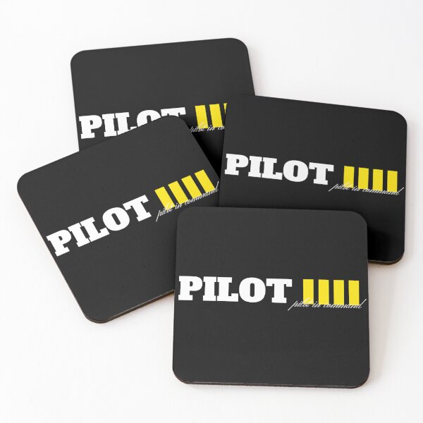 Item preview, Flight Crew Pilot in Command PIC Captain First Officer golden stripes rank designed and sold by AviationArtists.