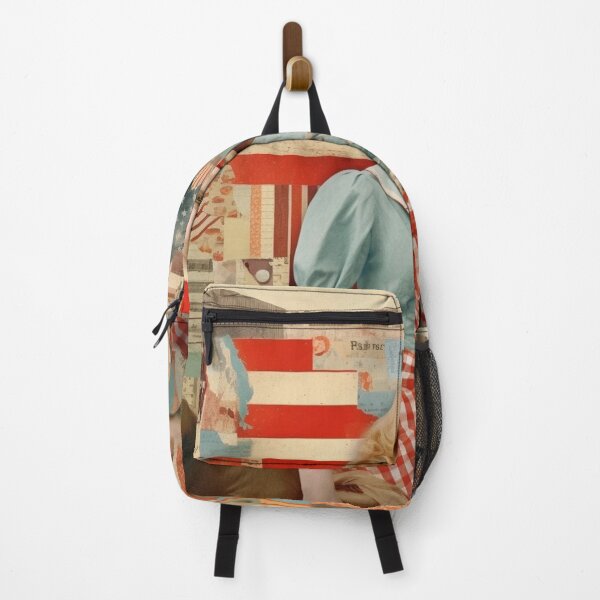 Item preview,  America Retro Vintage Patchwork of Americana Pattern Collage designed and sold by BrandonArtWorld.