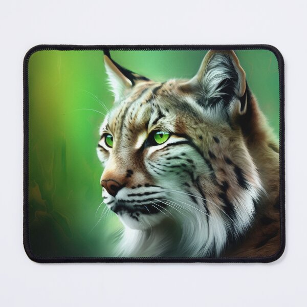 Item preview, Airbrush of a Lynx with Neon Green Effects designed and sold by NoWayy.