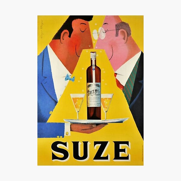 Item preview, SUZE advertising poster - vintage designed and sold by Studio RTN.
