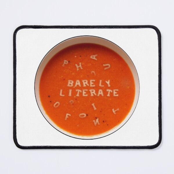 Item preview, barely literate designed and sold by CursedShirtCo.