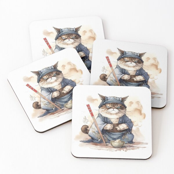 Item preview, Japanese Wizard Cat designed and sold by SamuraiCats.