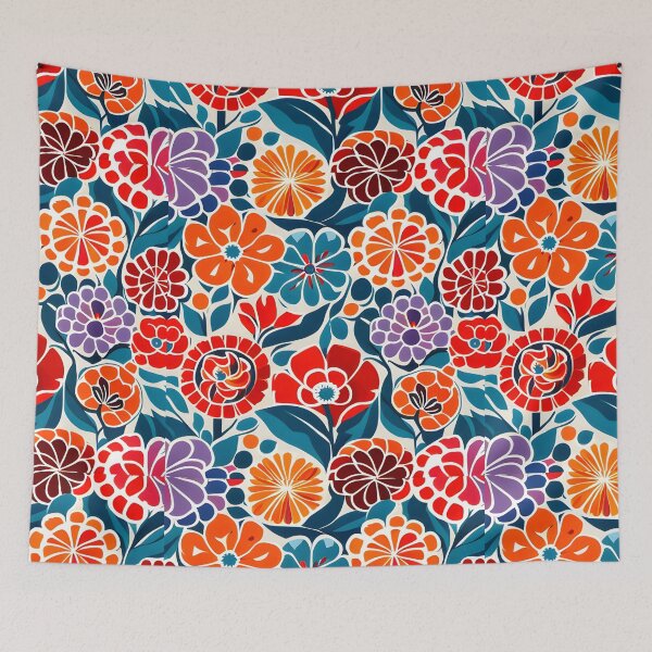 Aperçu de l'œuvre Premium Design: Japanese-Inspired Watercolor Seamless Flowers Pattern créée et vendue par Jisoo Flowers.