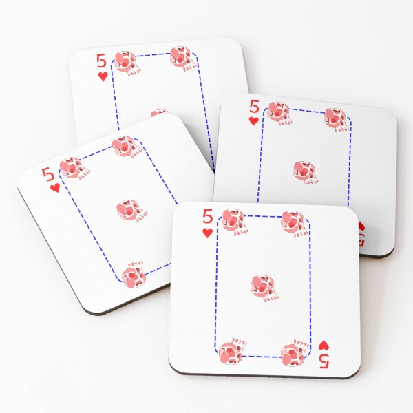 Item preview, 5 of hearts designed and sold by m-yoga-store.