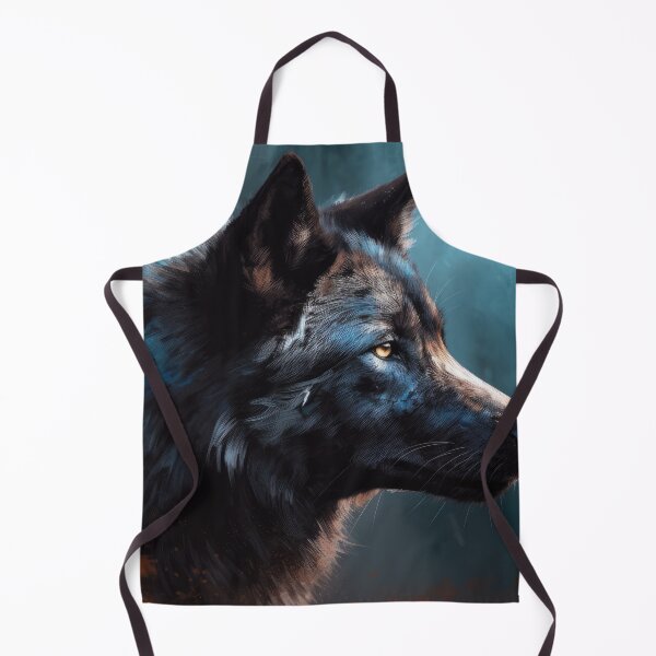 Item preview, Airbrush Illustration of a Dark Wolf designed and sold by NoWayy.