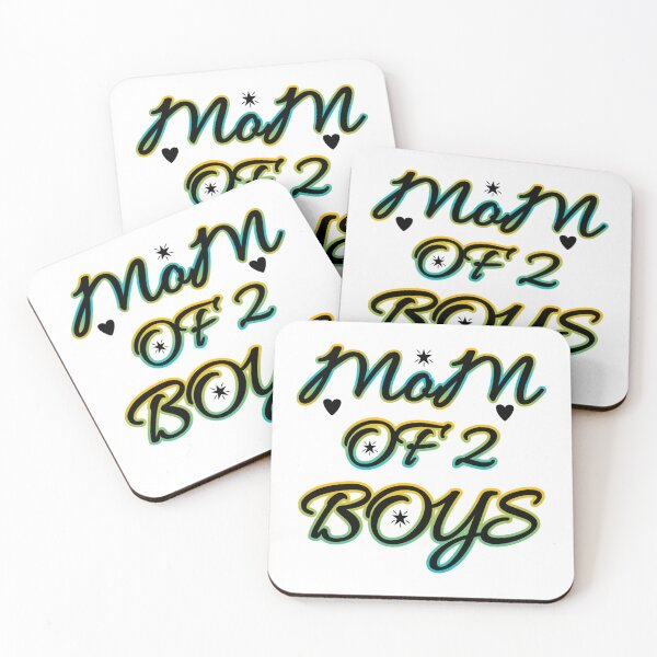 Item preview, MOM OF 2 BOYS designed and sold by RendoRed.