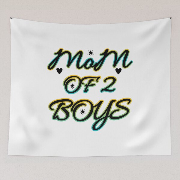 Item preview, MOM OF 2 BOYS designed and sold by RendoRed.