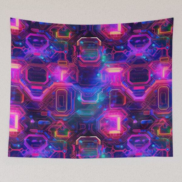 Item preview, High Tech Futuristic Iridescent Glowing Pattern designed and sold by ETconnections.