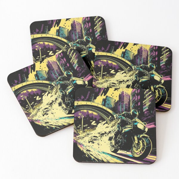 Item preview, Dramatic watercolor illustration of a futuristic cityscape designed and sold by iDezine GD.