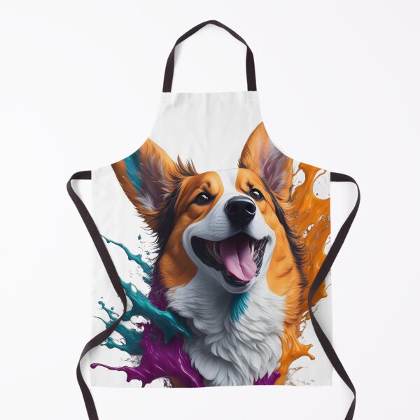 Item preview, Kaleidoscopic Canine: Corgi Head in Multicolor Splash Art designed and sold by Blackstylez.