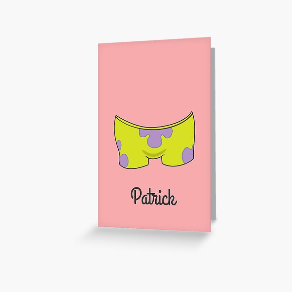 Patrick Star Greeting Card