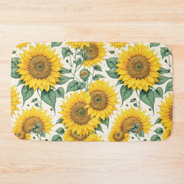 Item preview, "Bright Sunflowers: A Watercolor Pattern in 4K" designed and sold by OasisOfGraphics.