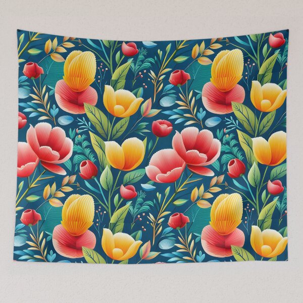 Item preview, Highly Detailed Watercolor Seamless Vector Flowers Pattern - Premium Clean Design designed and sold by Jisoo Flowers.