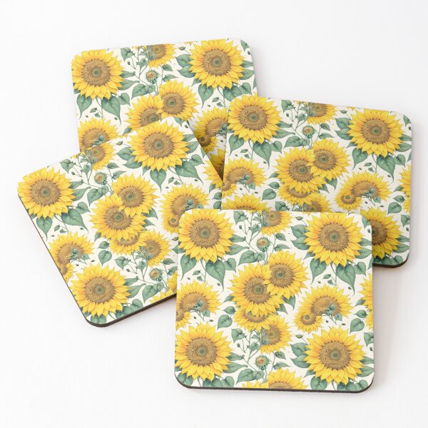 Item preview, "Bright Sunflowers: A Watercolor Pattern in 4K" designed and sold by OasisOfGraphics.