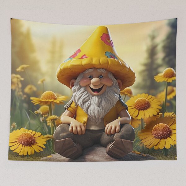 Item preview, Happy Sunflower Gnome designed and sold by Psychedelic-Sap.