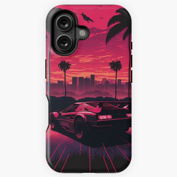 Item preview, Testarossa Synthwave Retro Car designed and sold by yaekus.