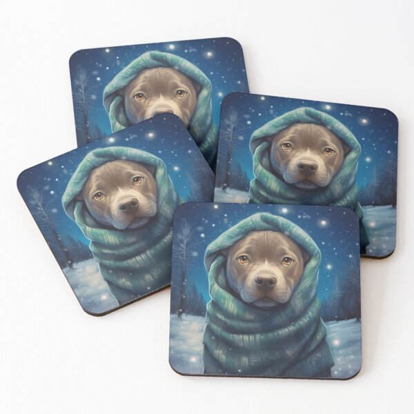 Item preview, Staffy in Winter Wonder designed and sold by Nocturne  Paws.