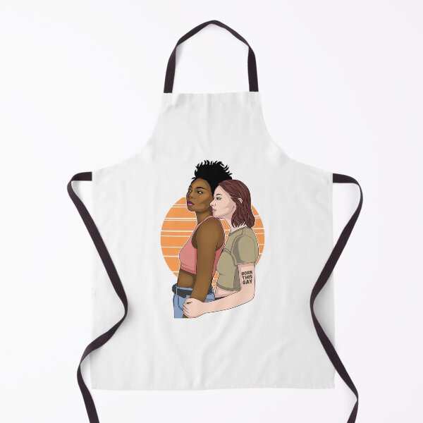 Item preview, Interracial Lesbian Couple Hug I Was Born This Gay (Pride Month Edition) designed and sold by ObsidianDaz.