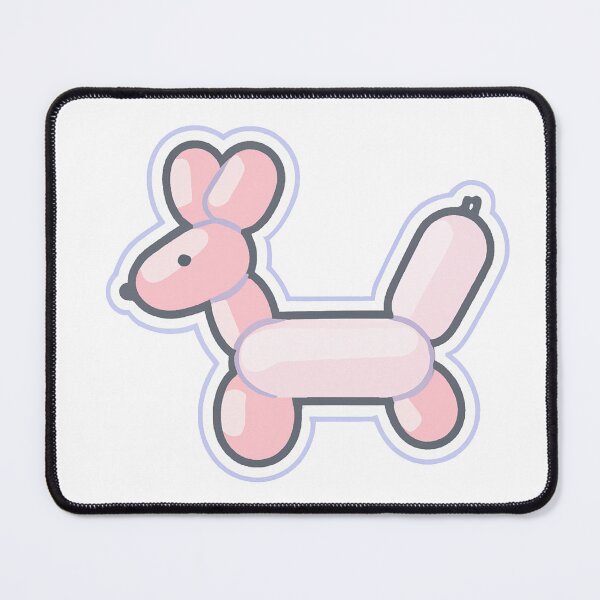 Item preview, Kawaii Pink Balloon Dog Artwork, Die-Cut Design, Removed Background designed and sold by ginnychu.