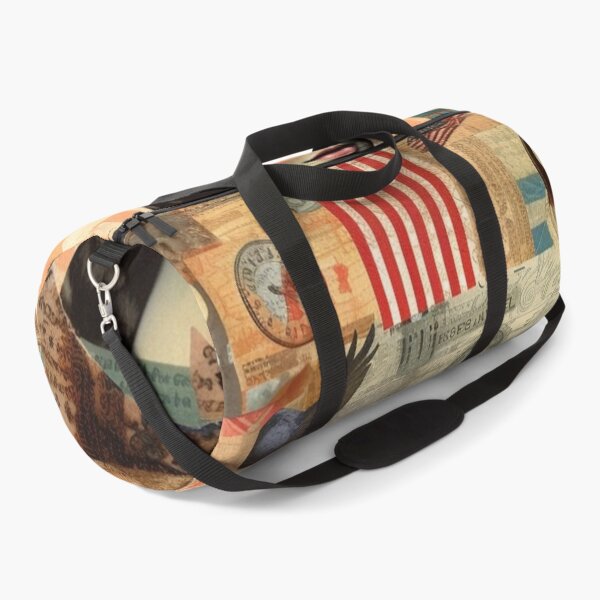 Item preview,   America Retro Vintage Patchwork of Americana Pattern Collage designed and sold by BrandonArtWorld.