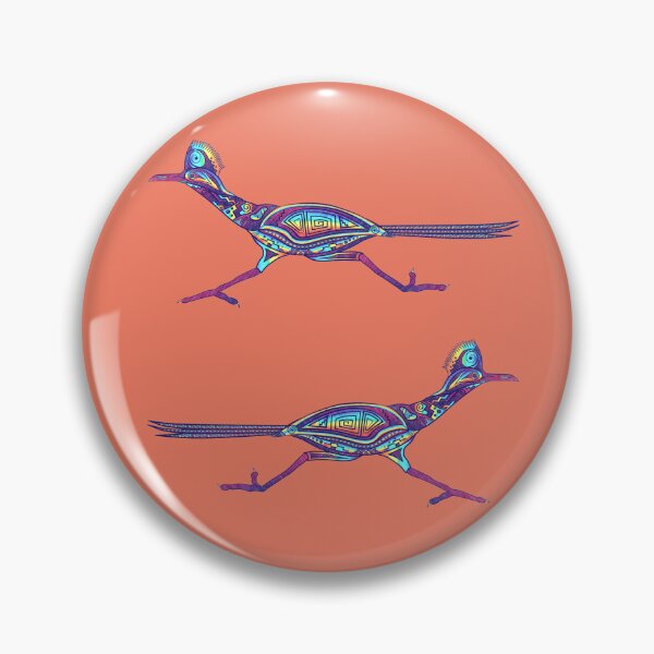 Item preview, Rainbow Roadrunner Peach pink designed and sold by Caummon Thread.
