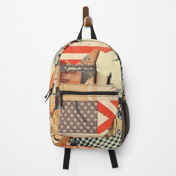 Item preview,  America Retro Vintage Patchwork of Americana Pattern Collage designed and sold by BrandonArtWorld.