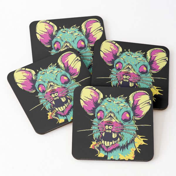 Item preview, Horror Scary Retro Vintage Zombie Rat designed and sold by ScaryTeddybear.