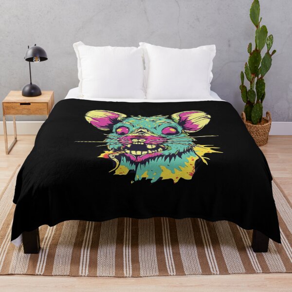 Artikelvorschau, Horror Scary Retro Vintage Zombie Rat entworfen und verkauft von ScaryTeddybear.