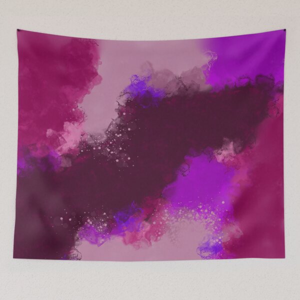 Item preview, Magenta Clouds - Purple Red Violet Magenta Abstract designed and sold by Joey Santiago.