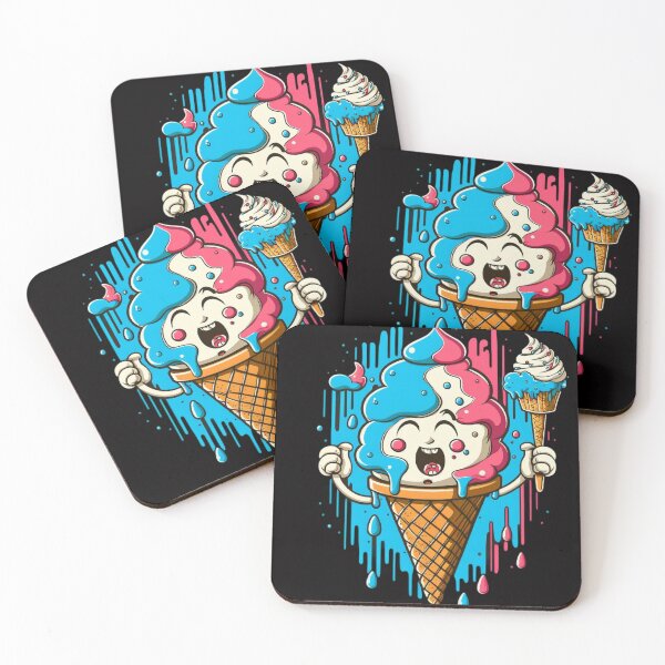 Item preview, Ice cream t-shirt design with a cartoon character designed and sold by iDezine GD.