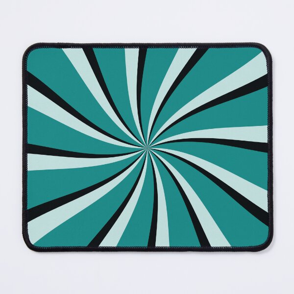 Item preview, Blue, turquoise and black retro style sun rays designed and sold by BattaAnastasia.