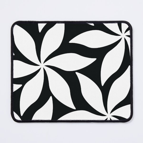 Item preview, Claudia Flores Black and White Simple Retro Flower Pattern designed and sold by ClaudiaFlores.