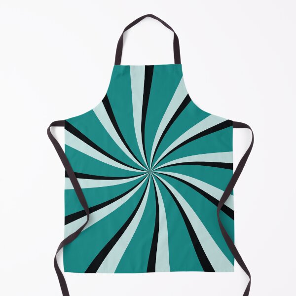 Item preview, Blue, turquoise and black retro style sun rays designed and sold by BattaAnastasia.