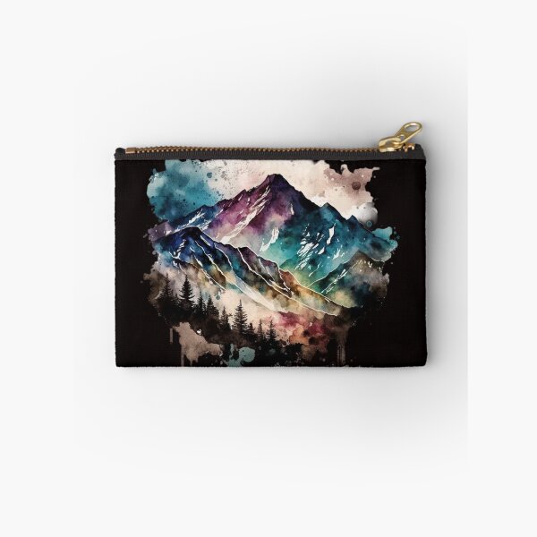 Item preview, Dramatic watercolor interpretation of a rugged mountain range designed and sold by iDezine GD.