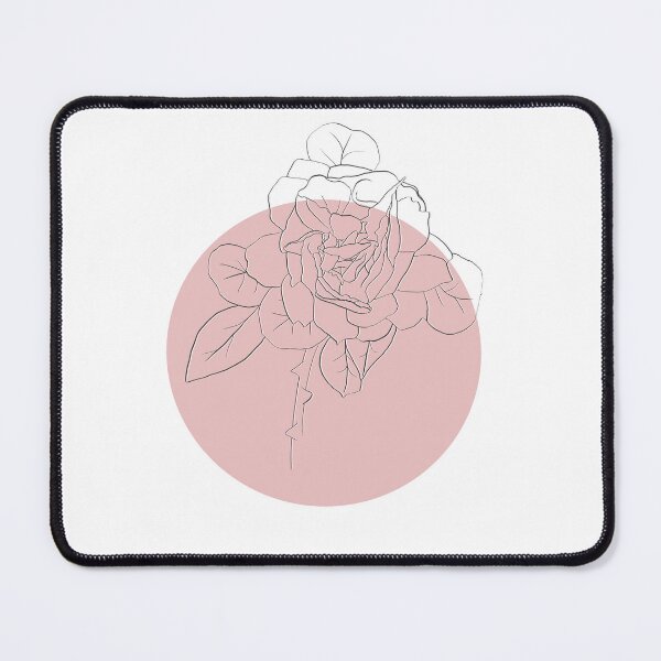 Item preview, Minimalist Rose flower line art designed and sold by JuniperWild.