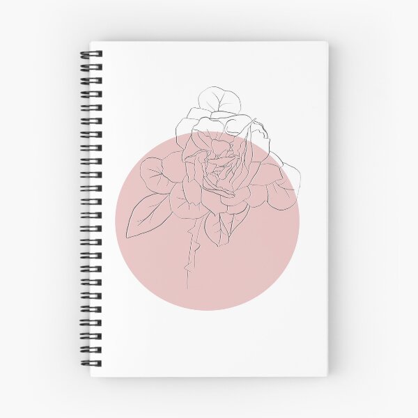 Item preview, Minimalist Rose flower line art designed and sold by JuniperWild.