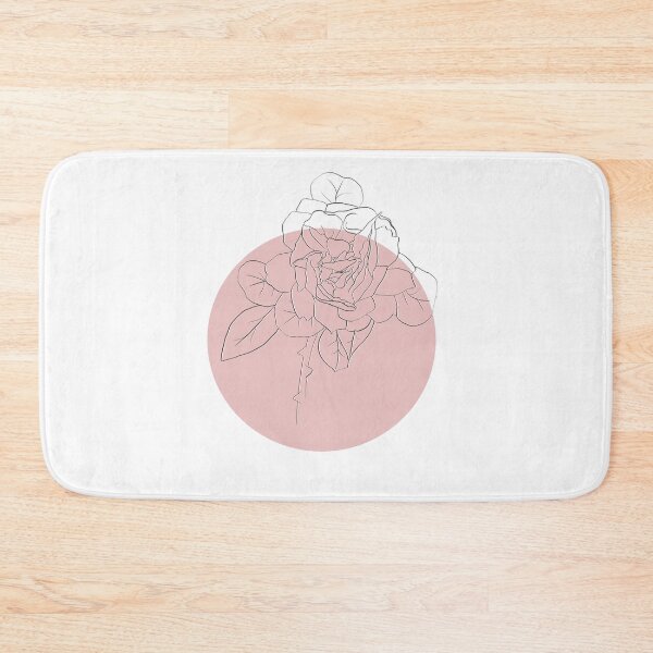 Item preview, Minimalist Rose flower line art designed and sold by JuniperWild.