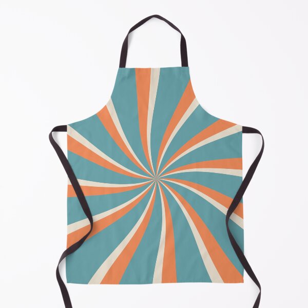 Item preview, Orange, beige and blue retro style sun rays designed and sold by BattaAnastasia.