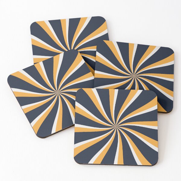 Item preview, Blue, yellow and gray retro style sun rays designed and sold by BattaAnastasia.