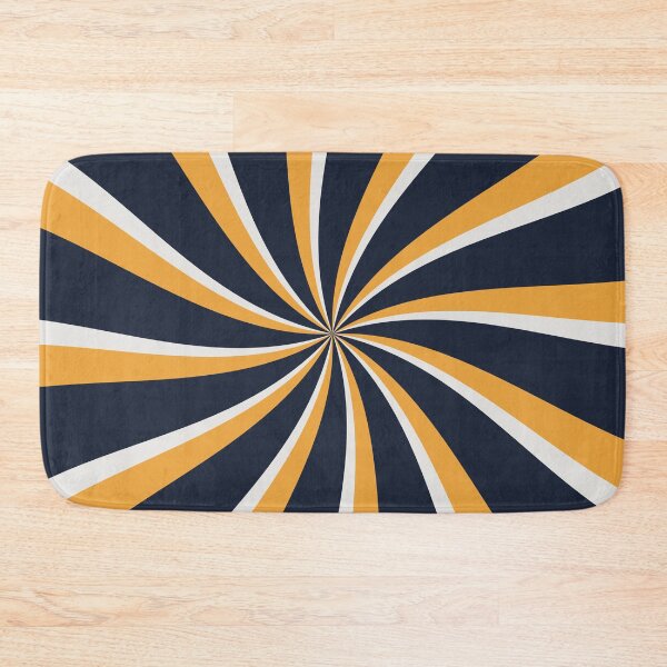 Item preview, Blue, yellow and gray retro style sun rays designed and sold by BattaAnastasia.