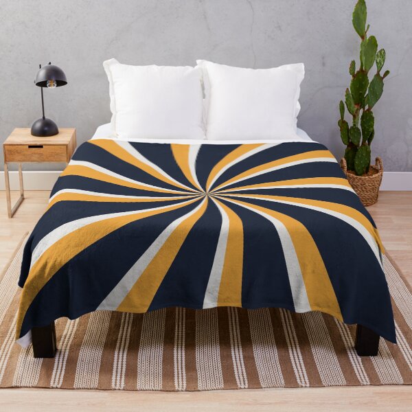 Item preview, Blue, yellow and gray retro style sun rays designed and sold by BattaAnastasia.