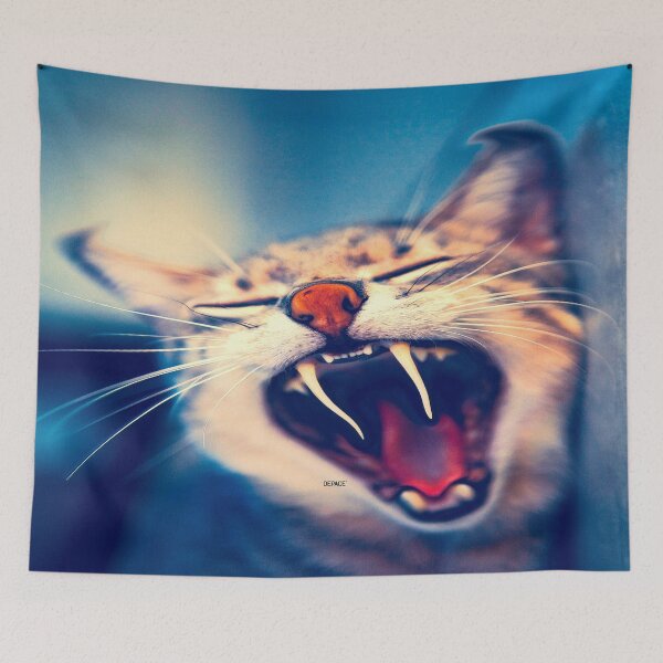 Artikelvorschau, ANGRY CAT in ABSTRACT - dePace' entworfen und verkauft von mrpropcake.